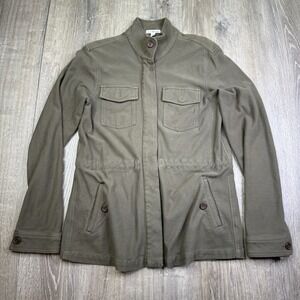 Standard James Perse Drawstring Military Utility Jacket  Womens Size 2 Olive